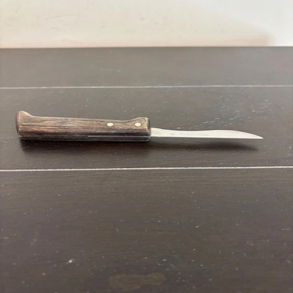 West Bend | Stainless Steel Paring Knife | Wood‎ Handle USA Vintage Kitchen Tool